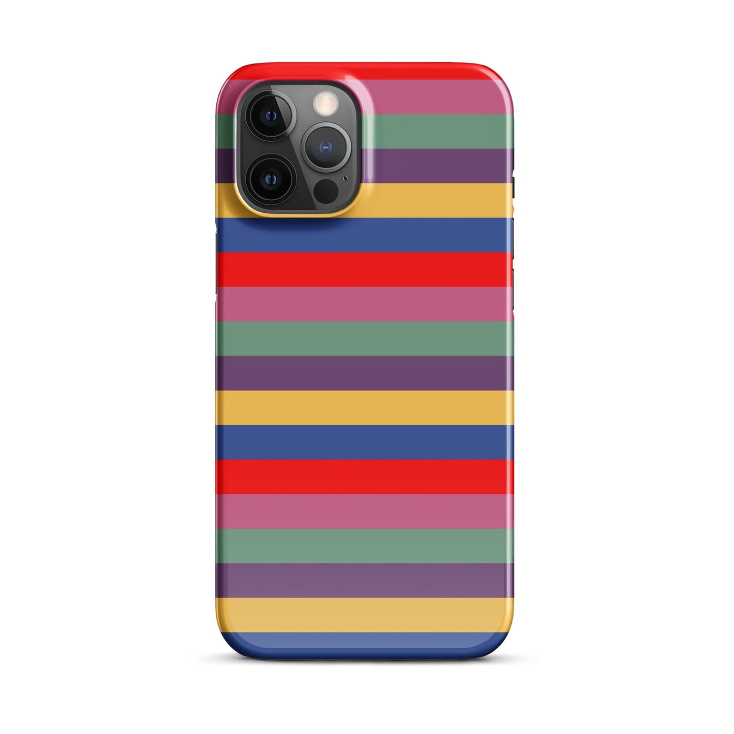 Retro 80's Stripes iPhone® Snap Case – Vintage Aesthetic Phone Cover iPhone 12 Pro Max