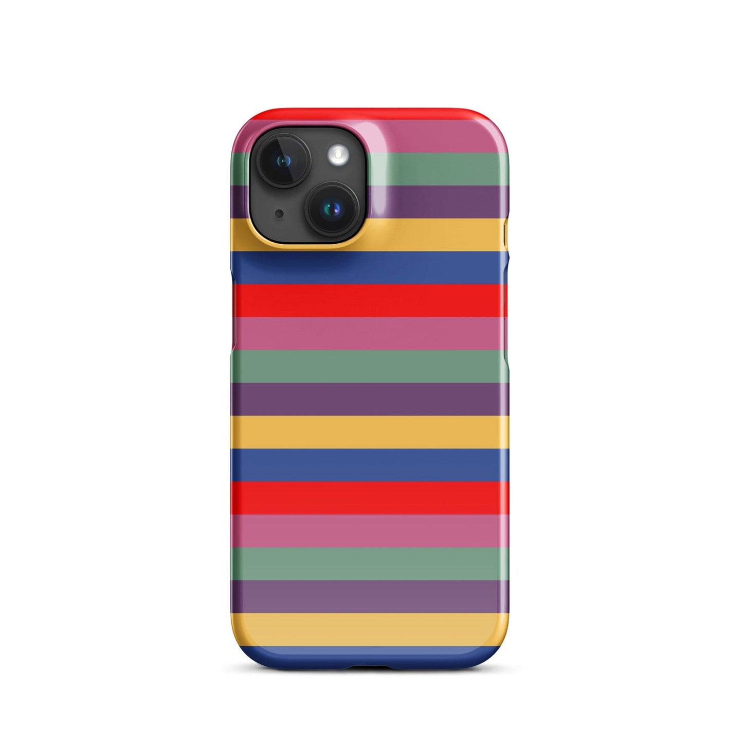 Retro 80's Stripes iPhone® Snap Case – Vintage Aesthetic Phone Cover iPhone 15