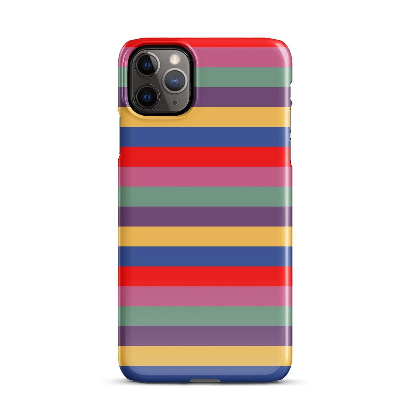 Retro 80's Stripes iPhone® Snap Case – Vintage Aesthetic Phone Cover iPhone 11 Pro Max