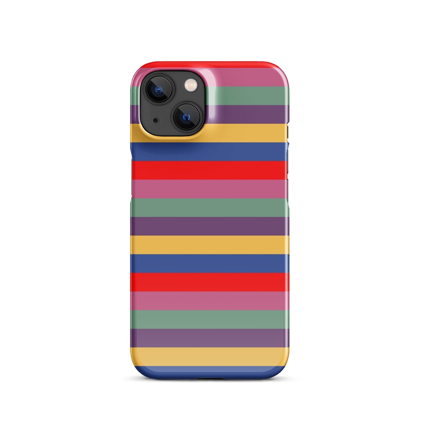 Retro 80's Stripes iPhone® Snap Case – Vintage Aesthetic Phone Cover iPhone 14