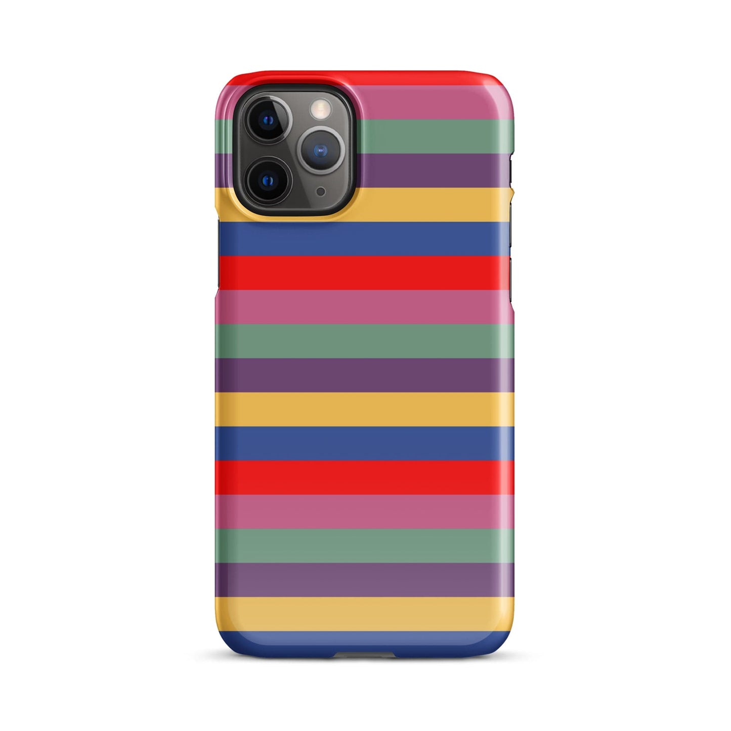 Retro 80's Stripes iPhone® Snap Case – Vintage Aesthetic Phone Cover iPhone 11 Pro