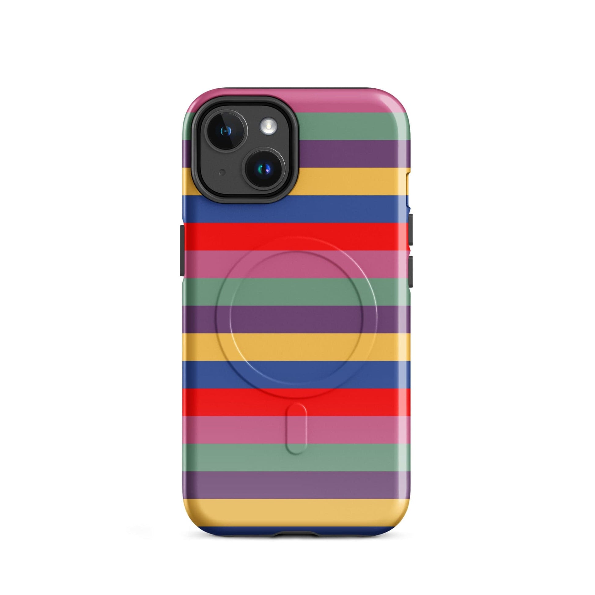 Retro 80's Stripes MagSafe® tough case for iPhone®