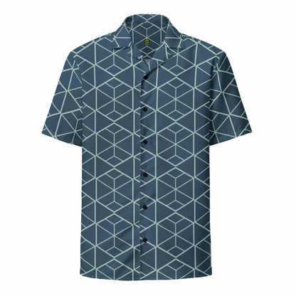 Retro Geometric Pattern Shirt 2XS