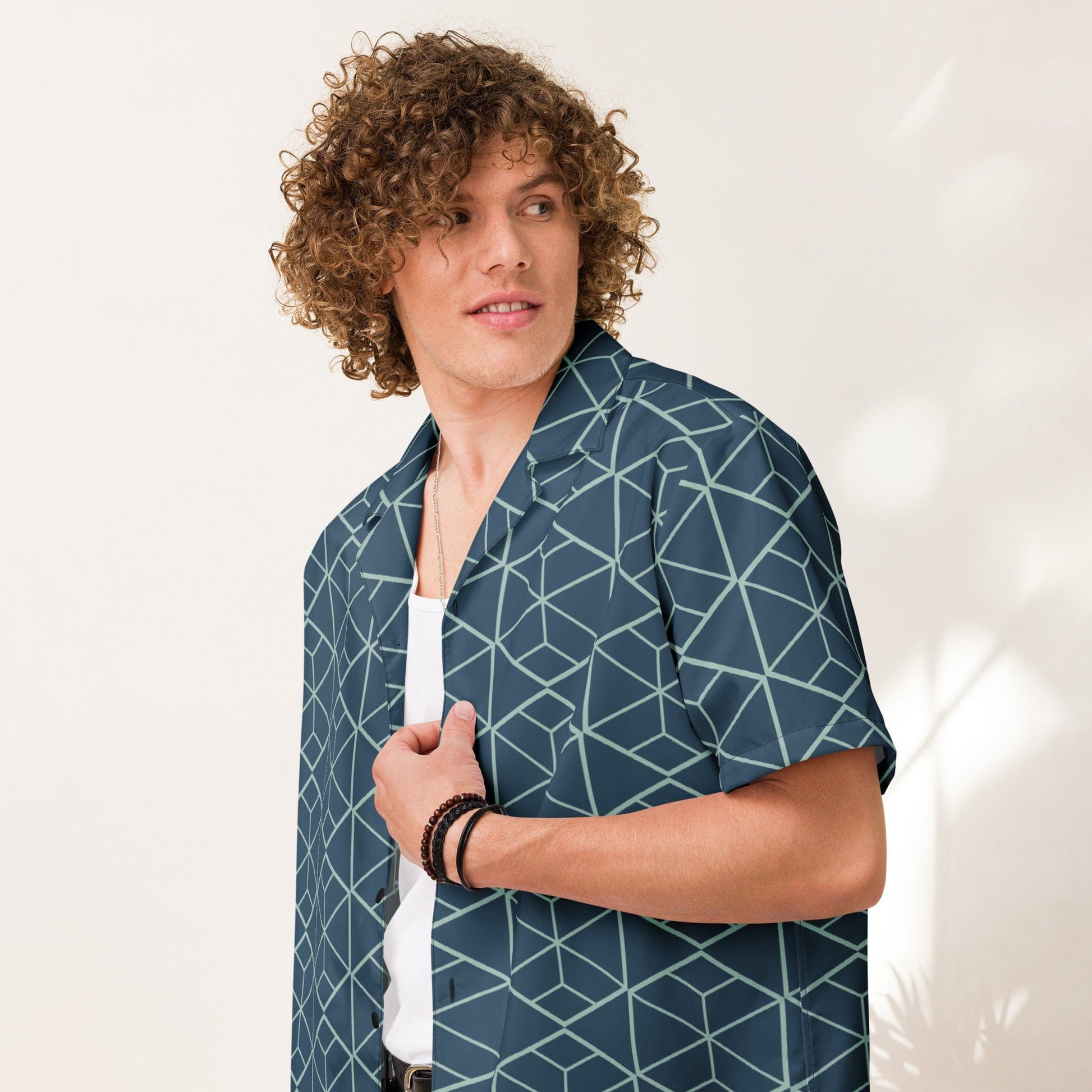 Retro Geometric Pattern Shirt