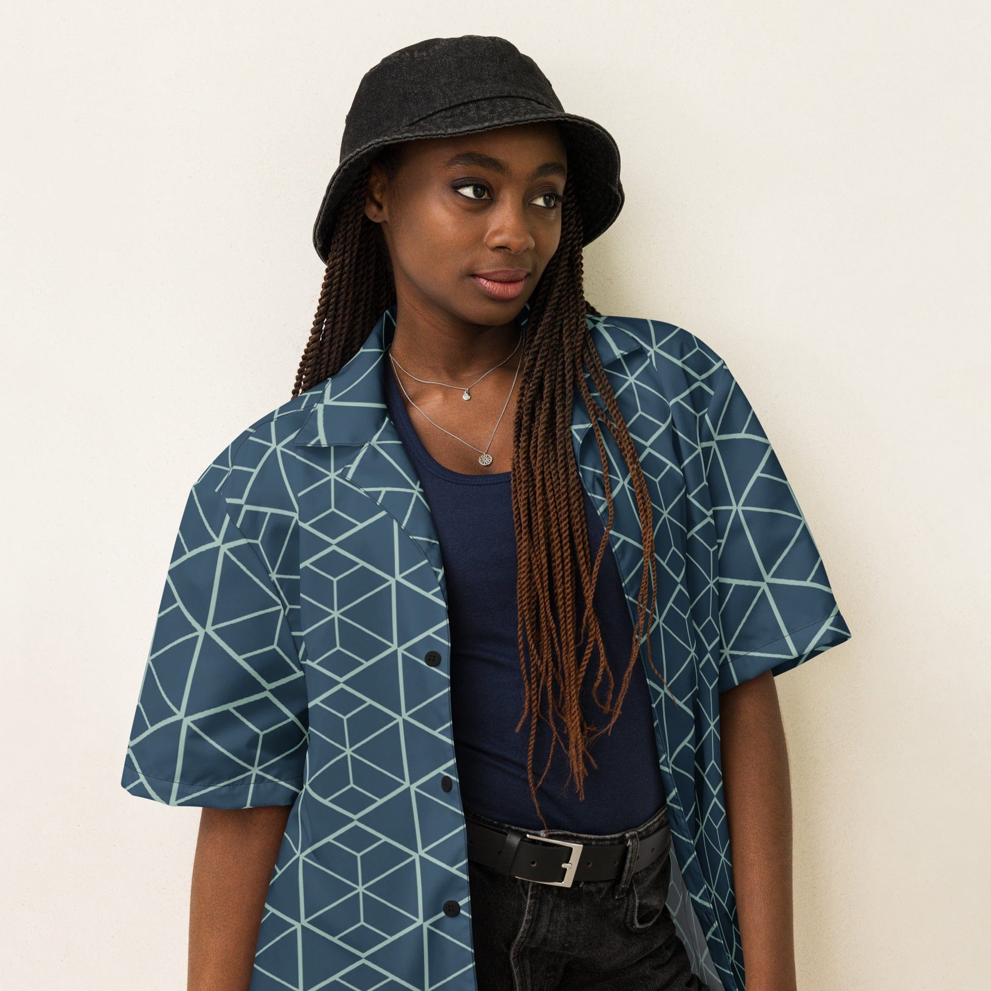 Retro Geometric Pattern Shirt