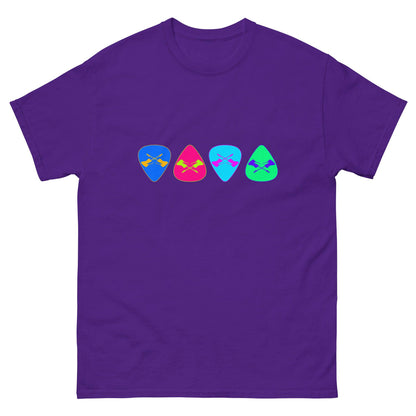 Scar Design Purple / S Retro Guitar Picks T-shirt