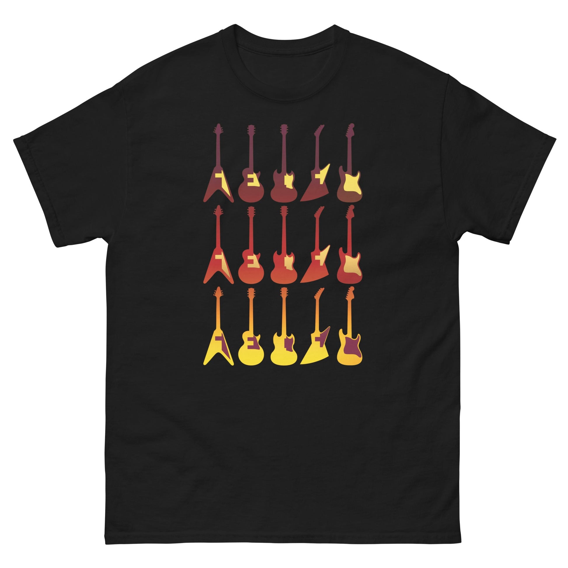 Scar Design Black / S Retro Guitars T-shirt