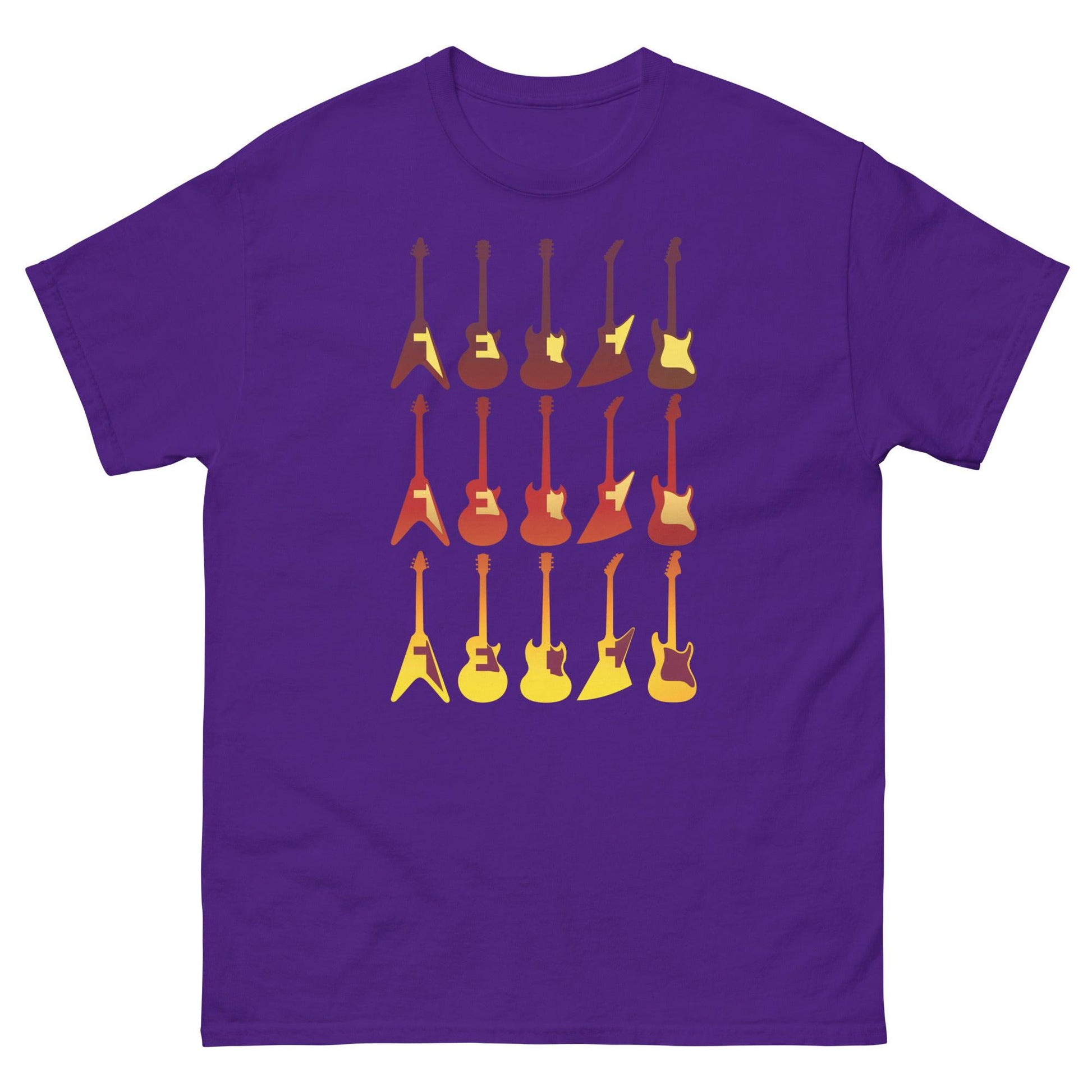 Scar Design Purple / S Retro Guitars T-shirt