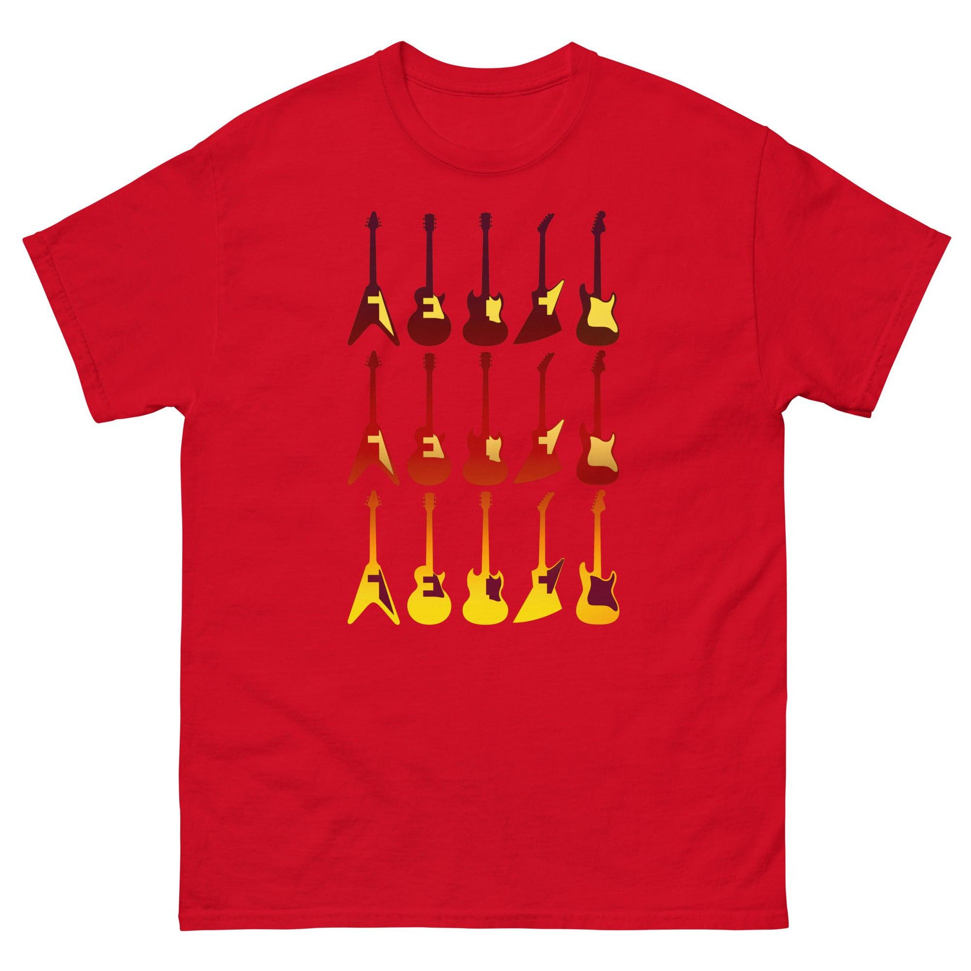 Scar Design Red / S Retro Guitars T-shirt