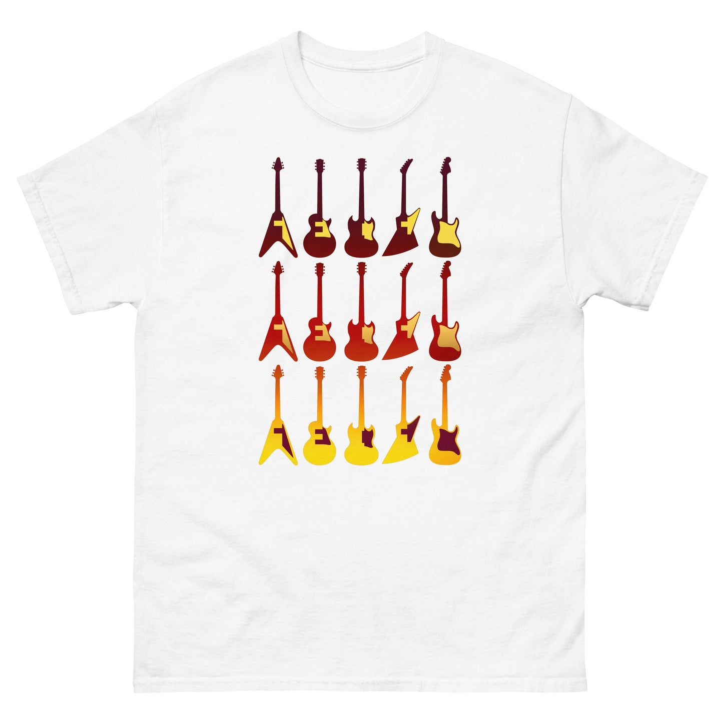 Scar Design White / S Retro Guitars T-shirt