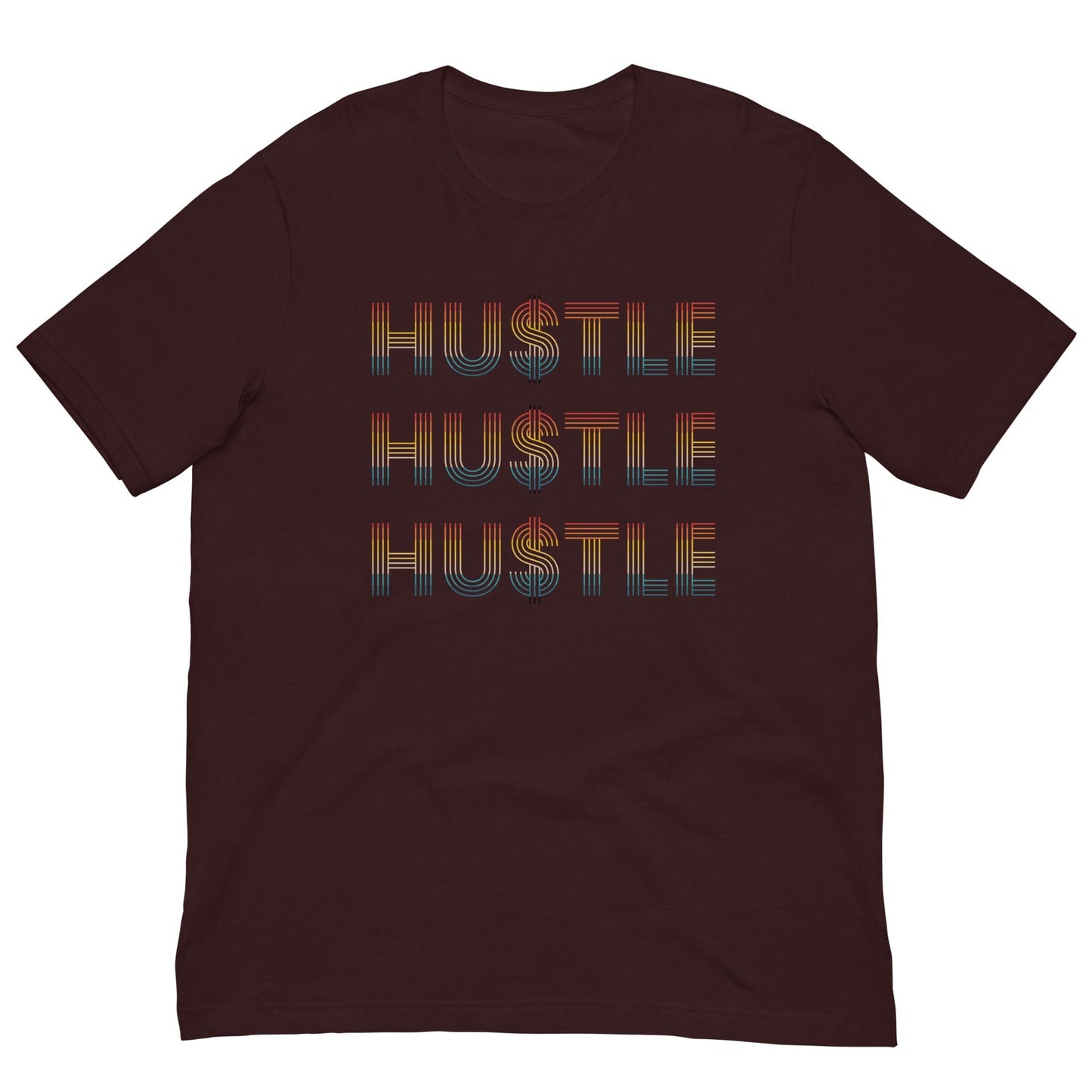 Retro Hustle T-shirt Oxblood Black / S