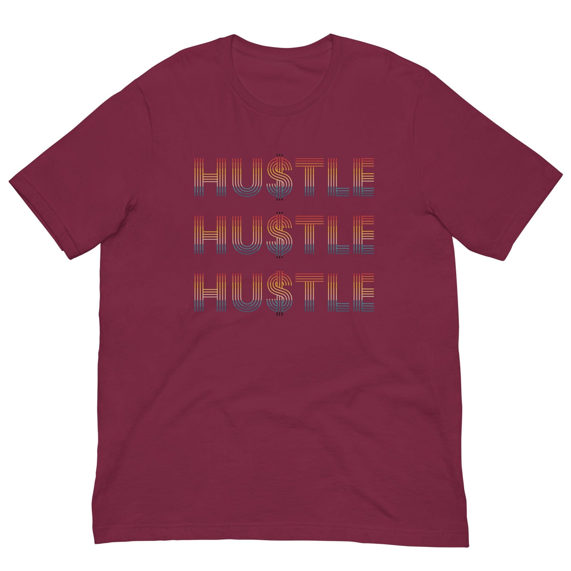 Retro Hustle T-shirt Maroon / XS
