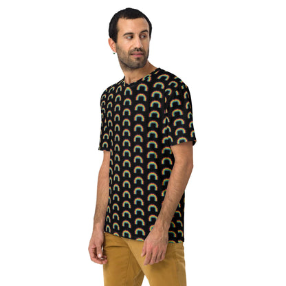 Retro Vintage Pixel Rainbow Men's T-shirt