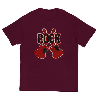 Rock Guitars Musician T-Shirt Maroon / S