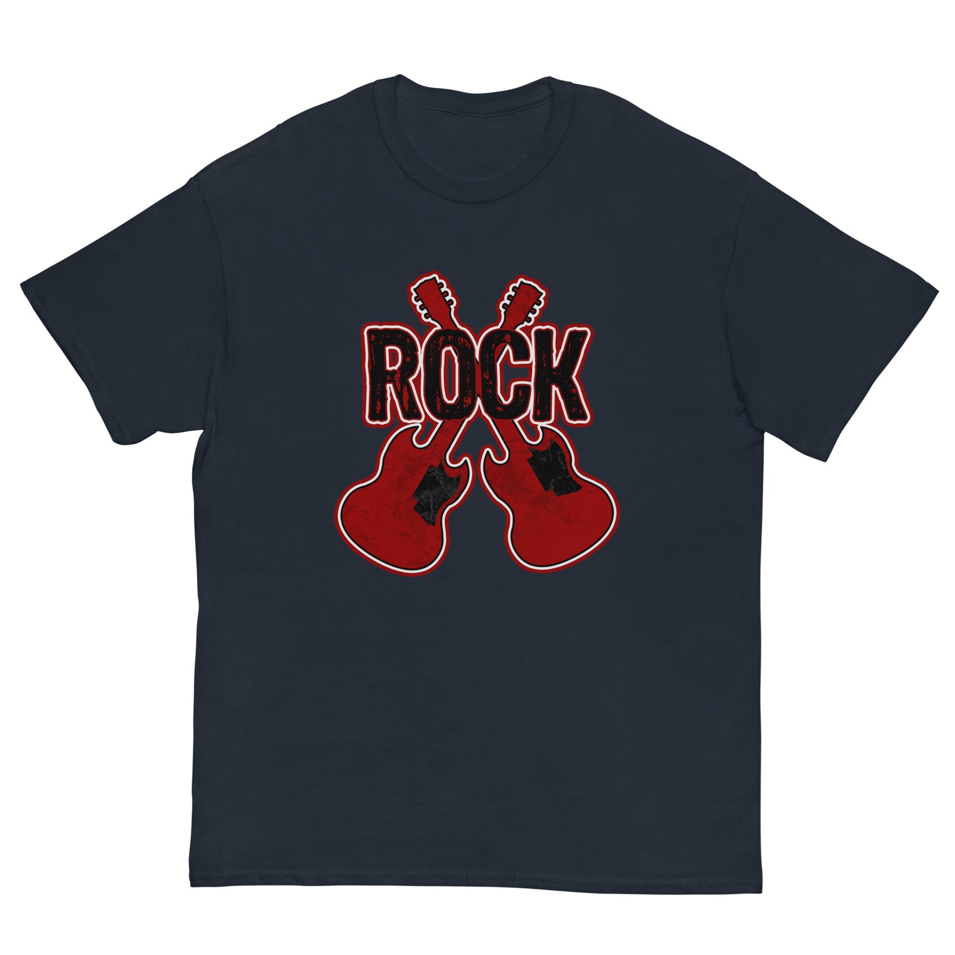 Rock Guitars Musician T-Shirt Navy / S