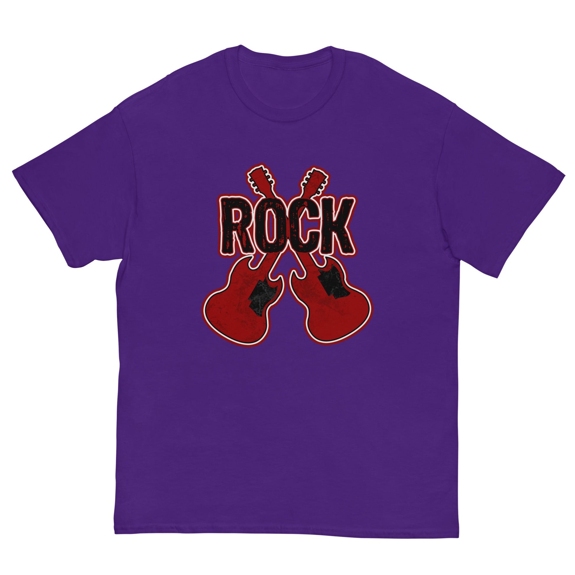 Rock Guitars Musician T-Shirt Purple / S