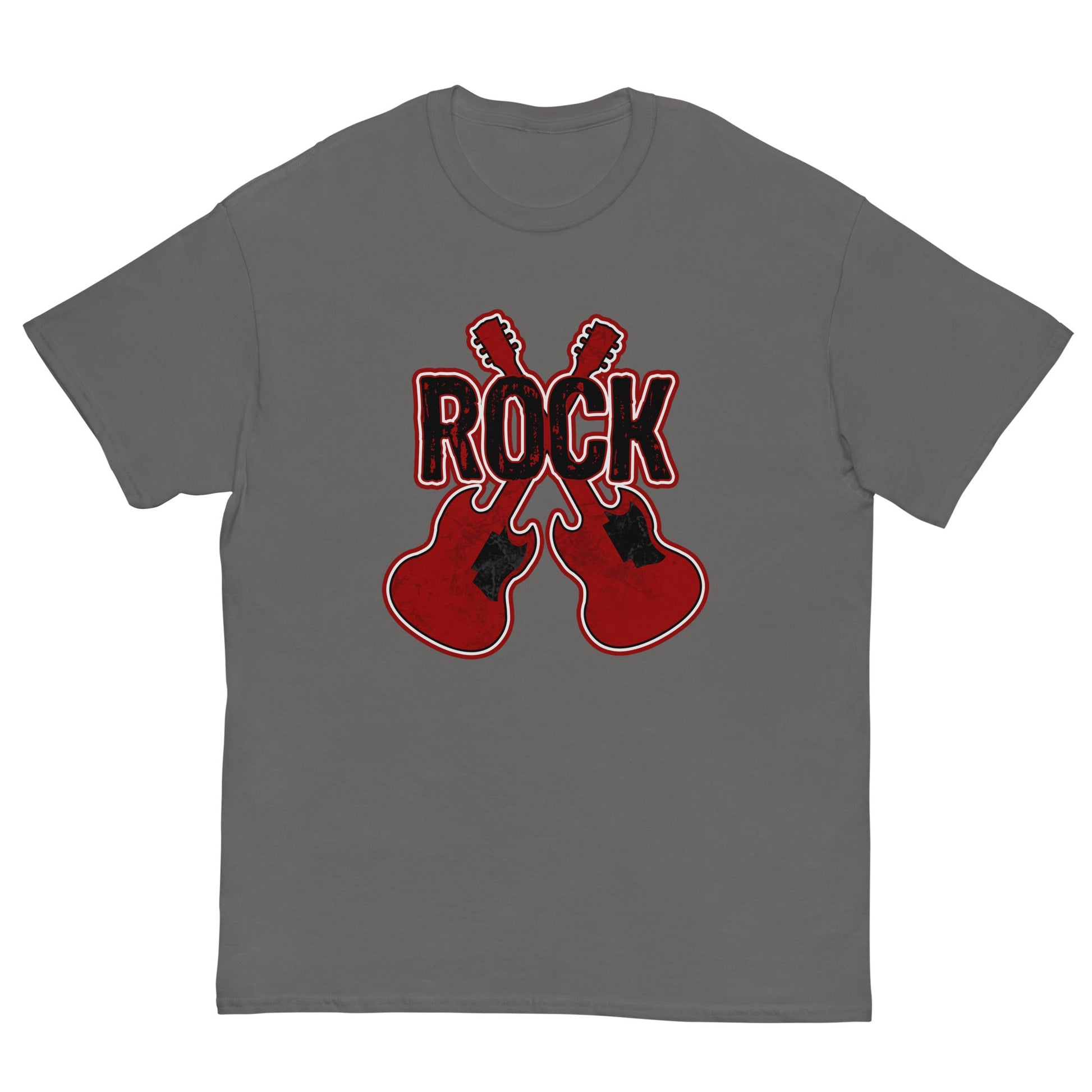 Rock Guitars Musician T-Shirt Charcoal / S