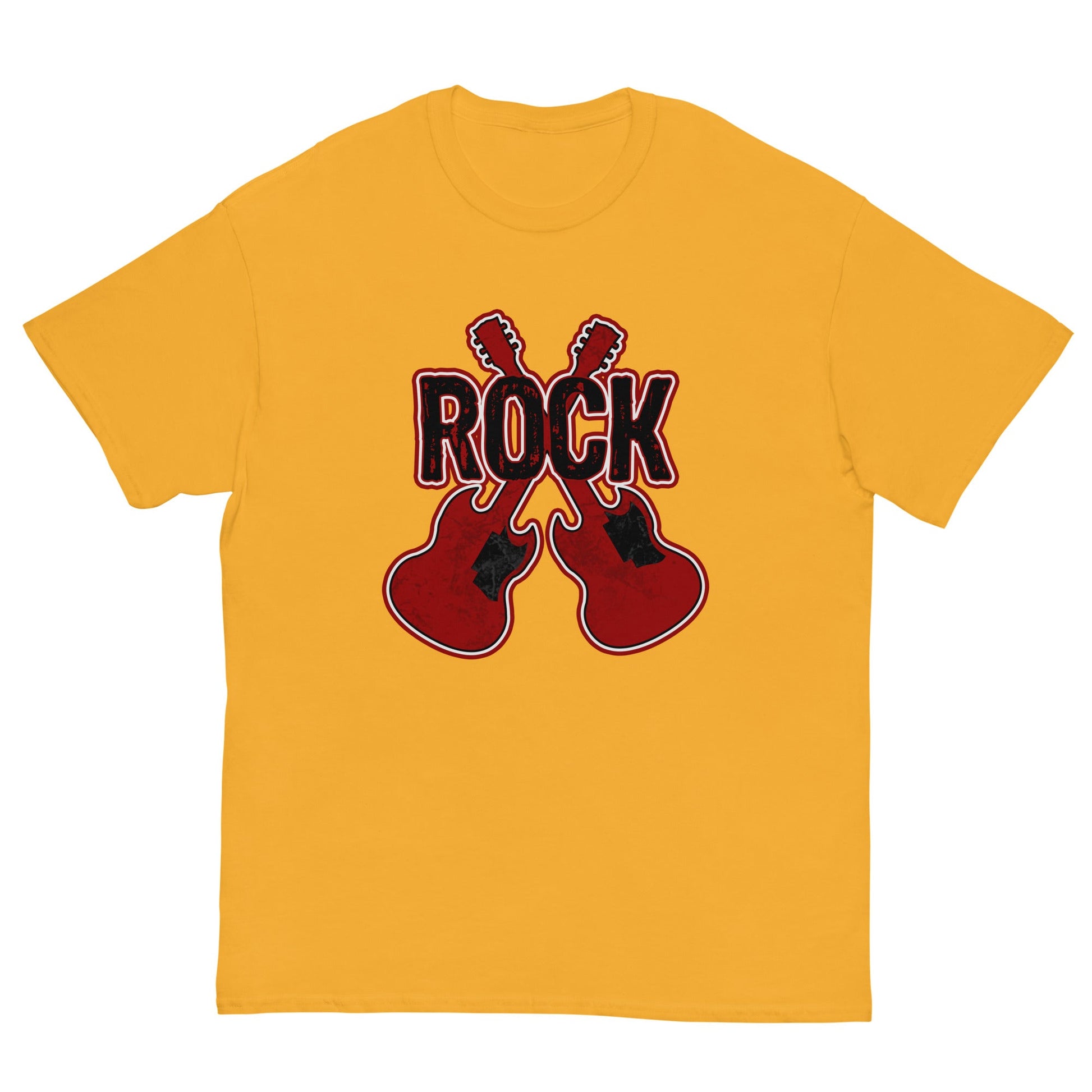 Rock Guitars Musician T-Shirt Gold / S
