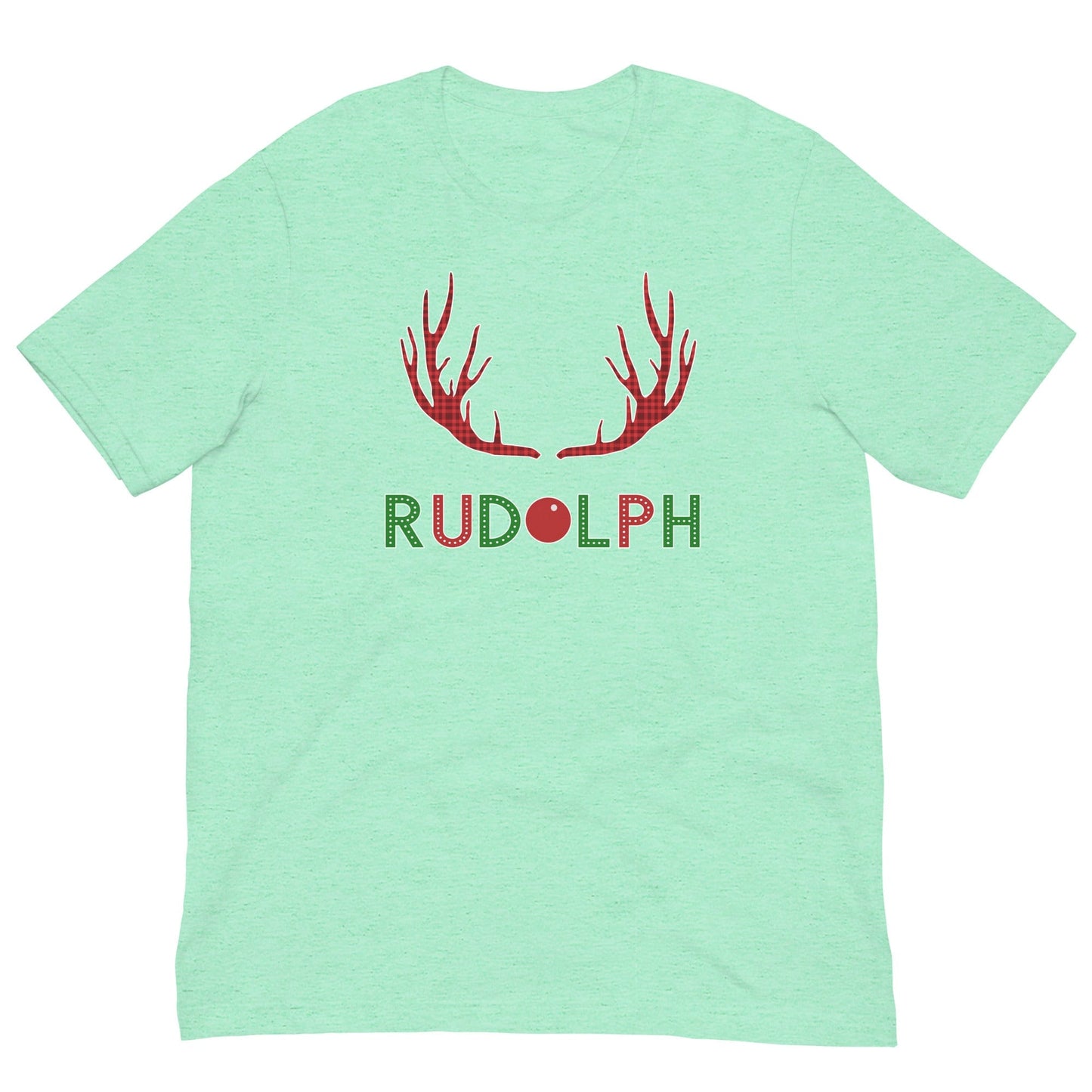 Rudolf the Reindeer T-shirt Heather Mint / S