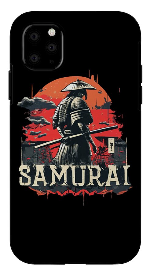 Samurai Warrior Vintage Sunset - Phone Case