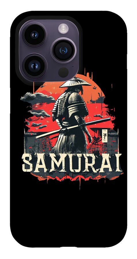 Samurai Warrior Vintage Sunset - Phone Case