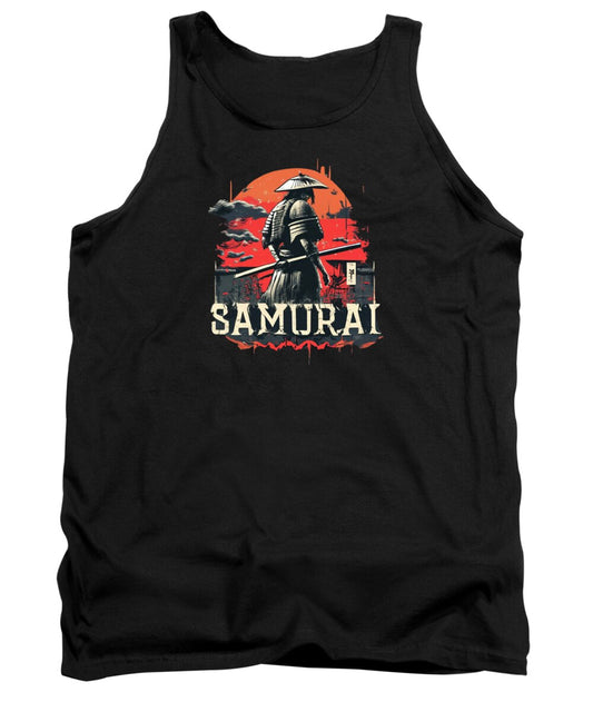 Samurai Warrior Vintage Sunset - Tank Top