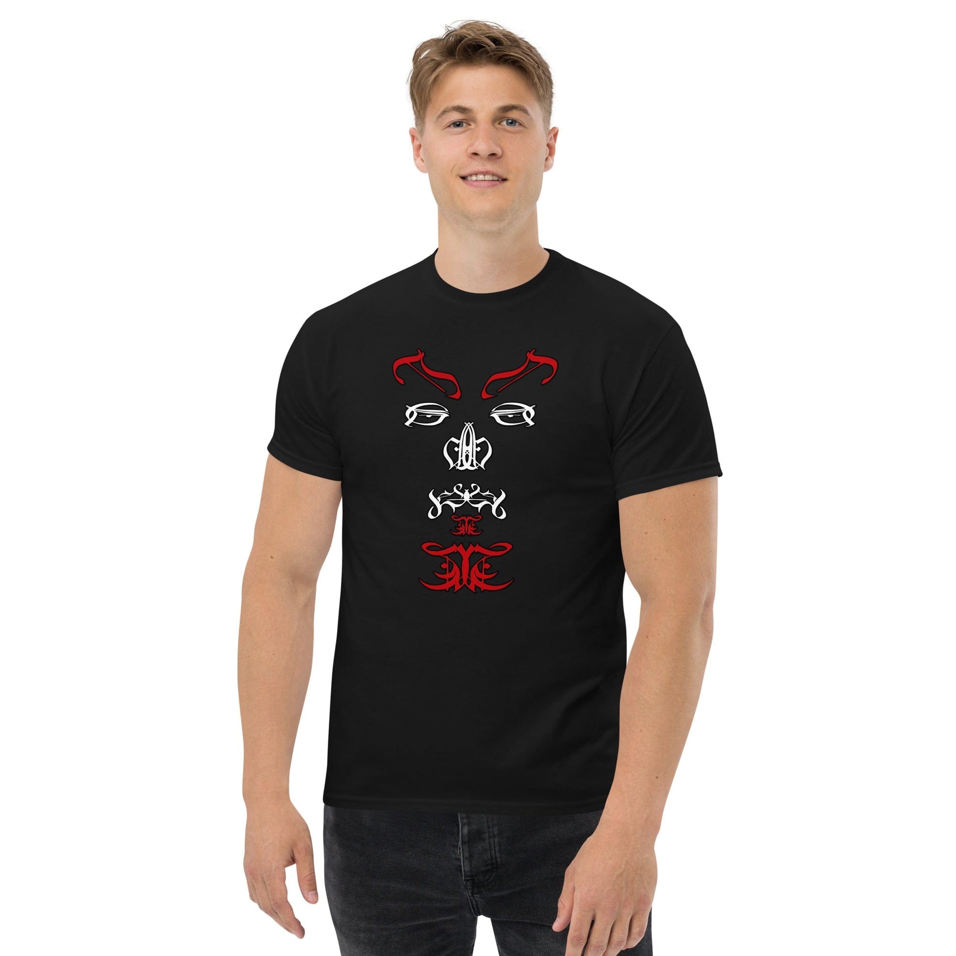 Satan Typographic Face T-shirt