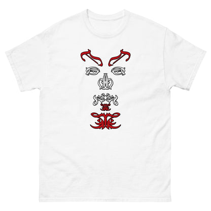 Satan Typographic Face T-shirt White / S