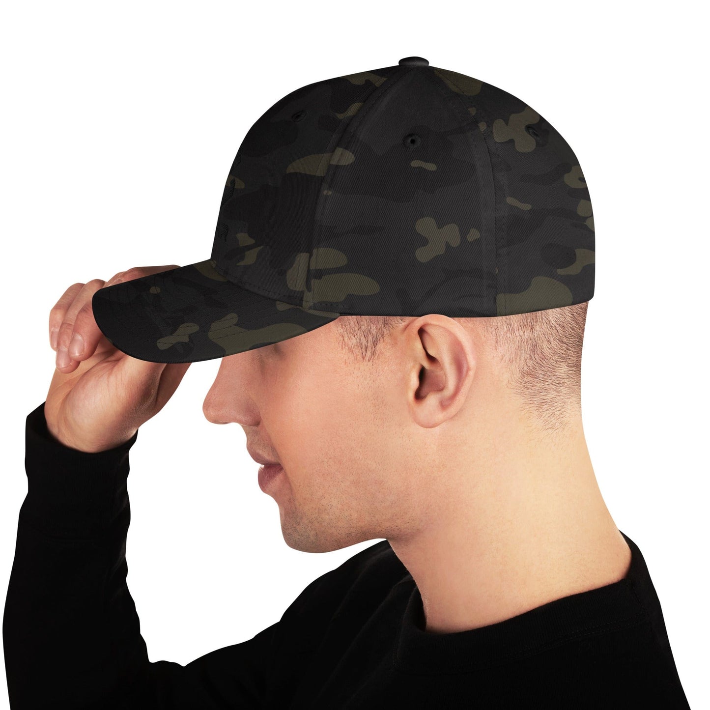 Scar Design Logo Army Camo Embroidered Cap