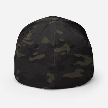 Scar Design Logo Army Camo Embroidered Cap