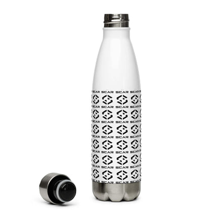 Scar Design logo black and white Stainless steel Water Bottle