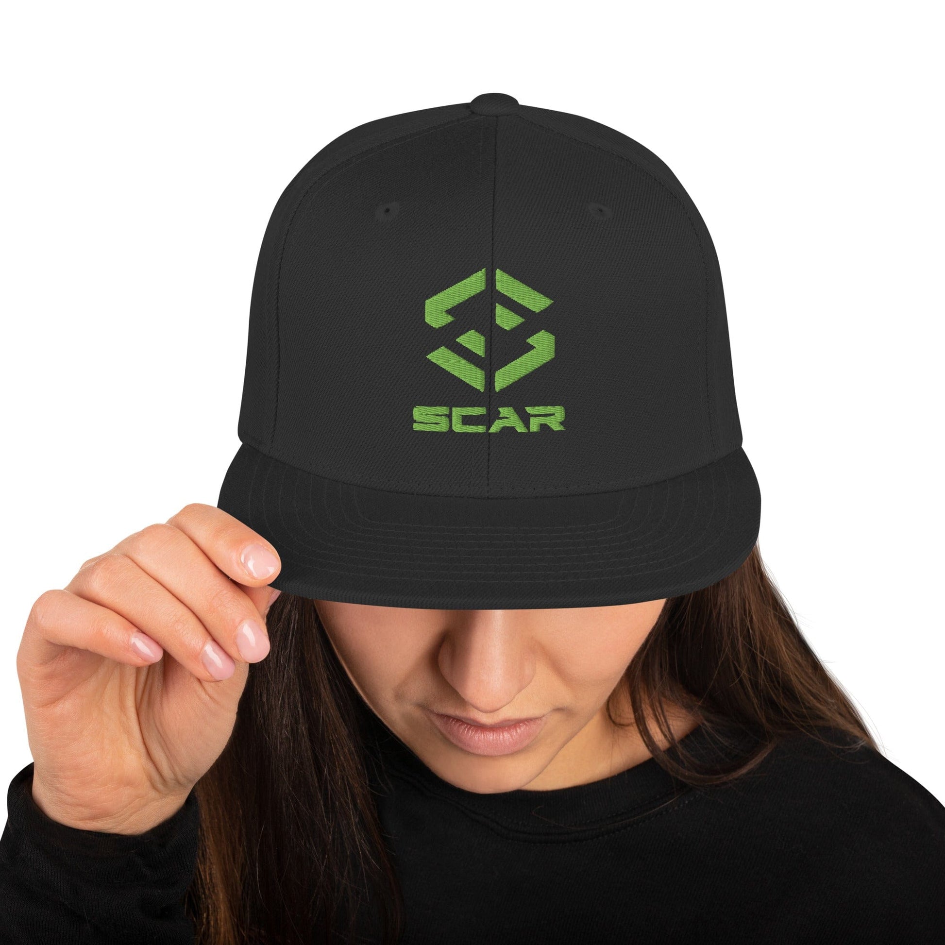 Scar Design Logo Snapback Embroidered Hat