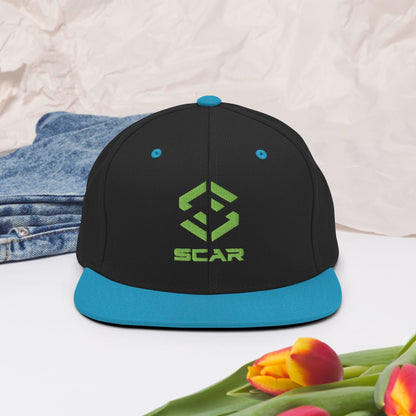 Scar Design Logo Snapback Embroidered Hat