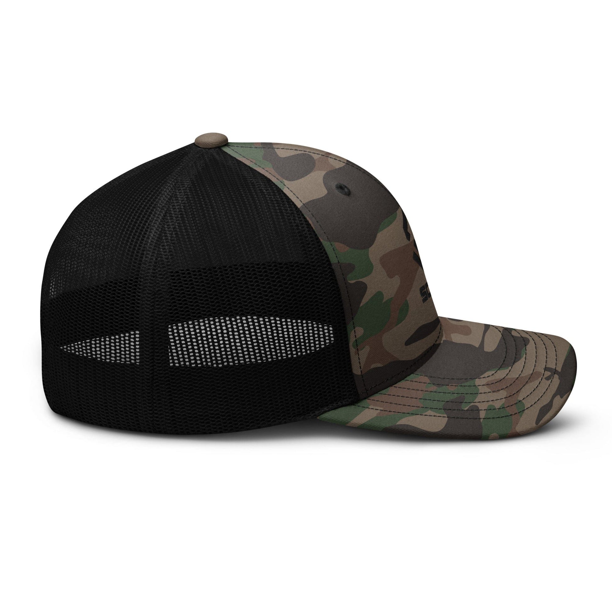 Scar Logo Camouflage Trucker Embroidered Hat