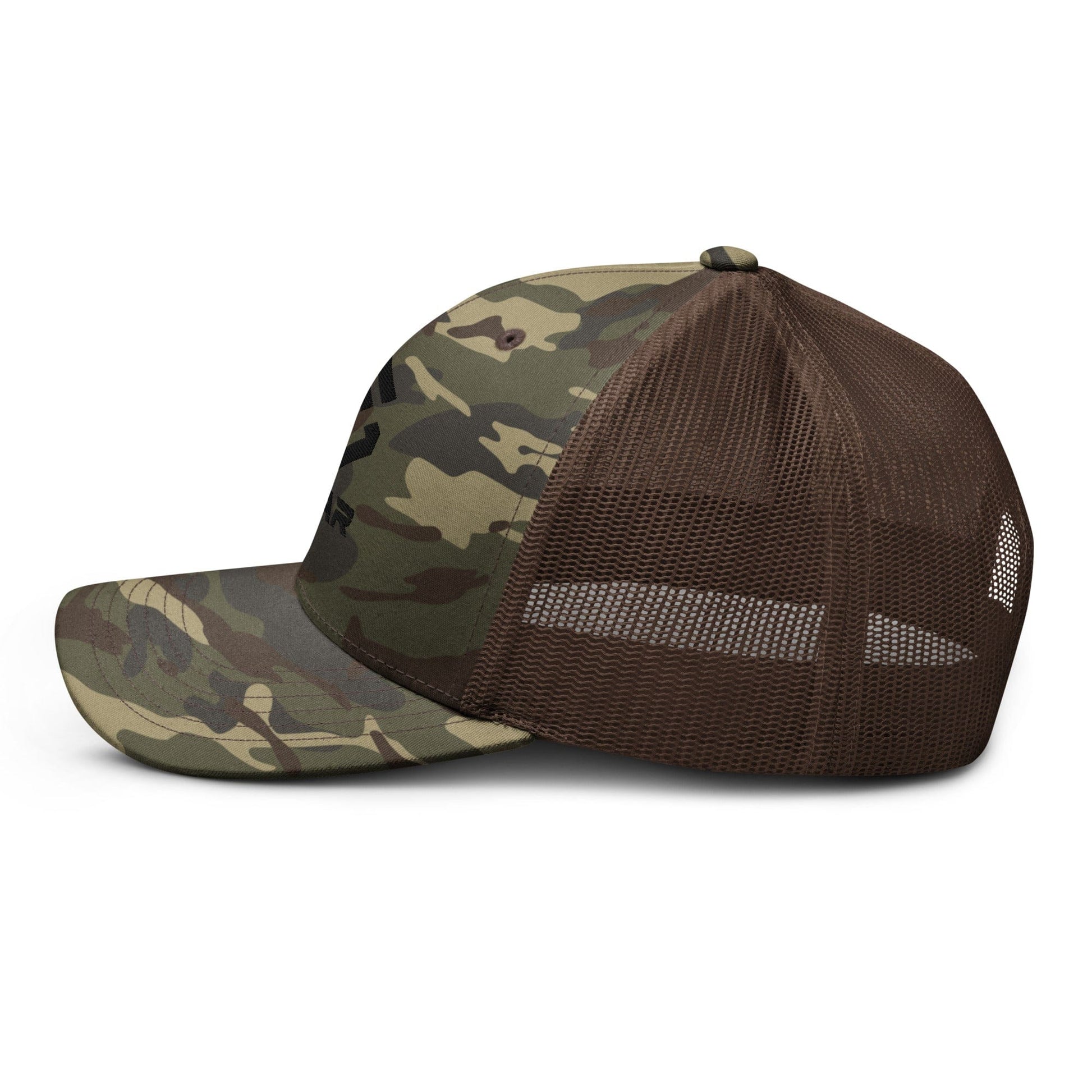 Scar Logo Camouflage Trucker Embroidered Hat