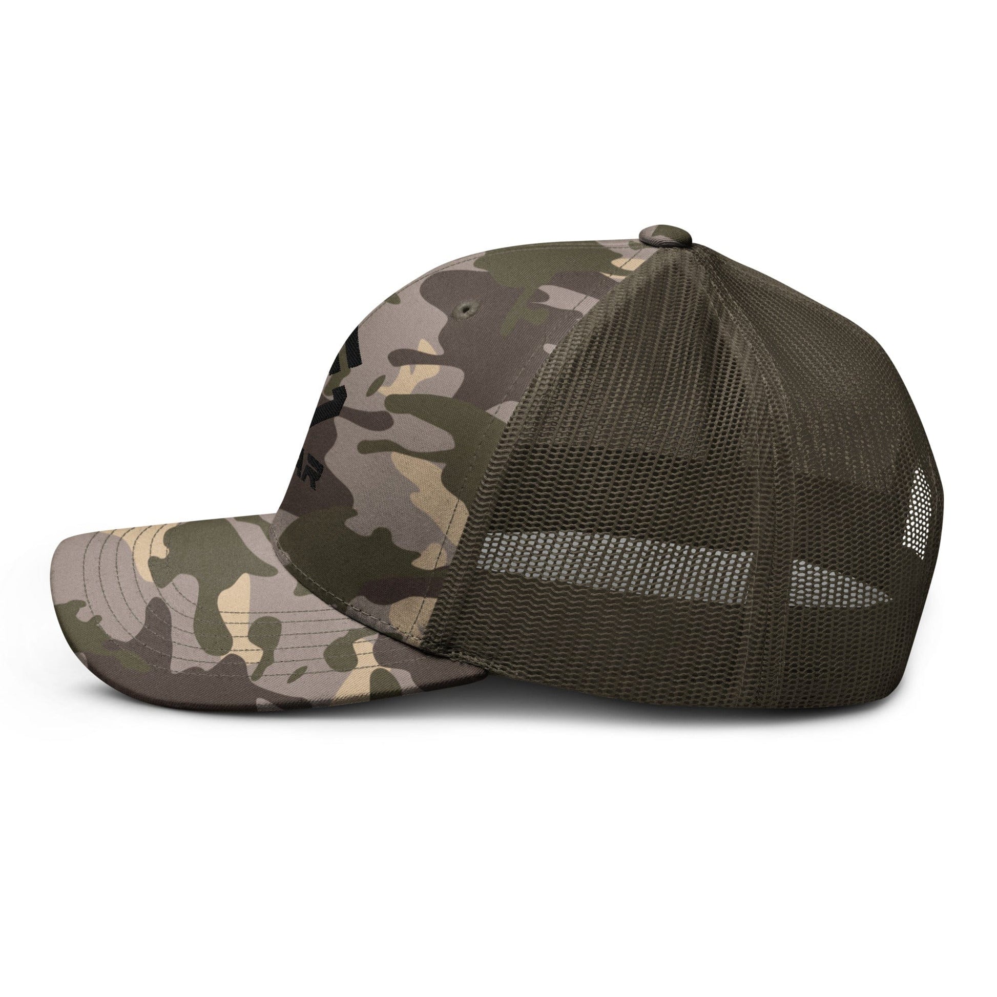 Scar Logo Camouflage Trucker Embroidered Hat