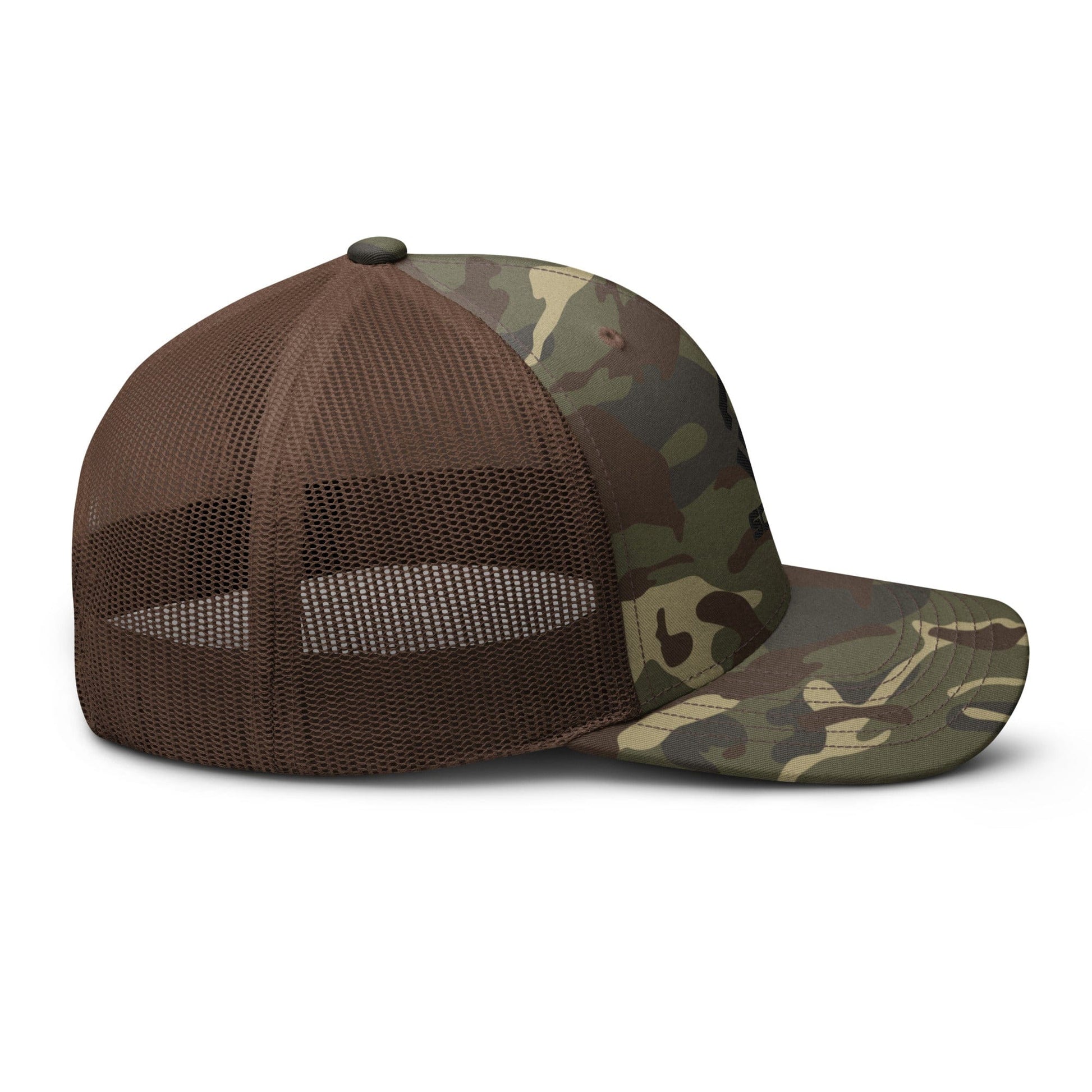 Scar Logo Camouflage Trucker Embroidered Hat