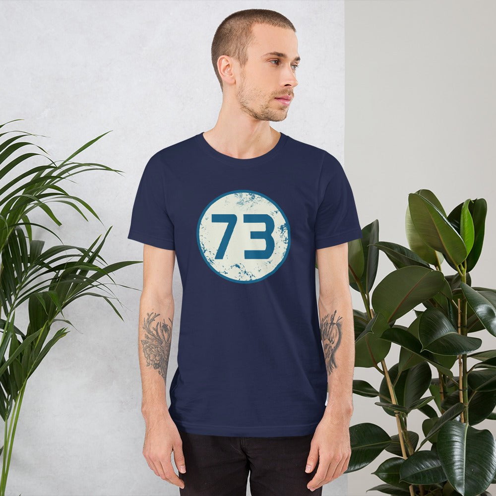 Sheldon Magic Number 73 T shirt Scar Design