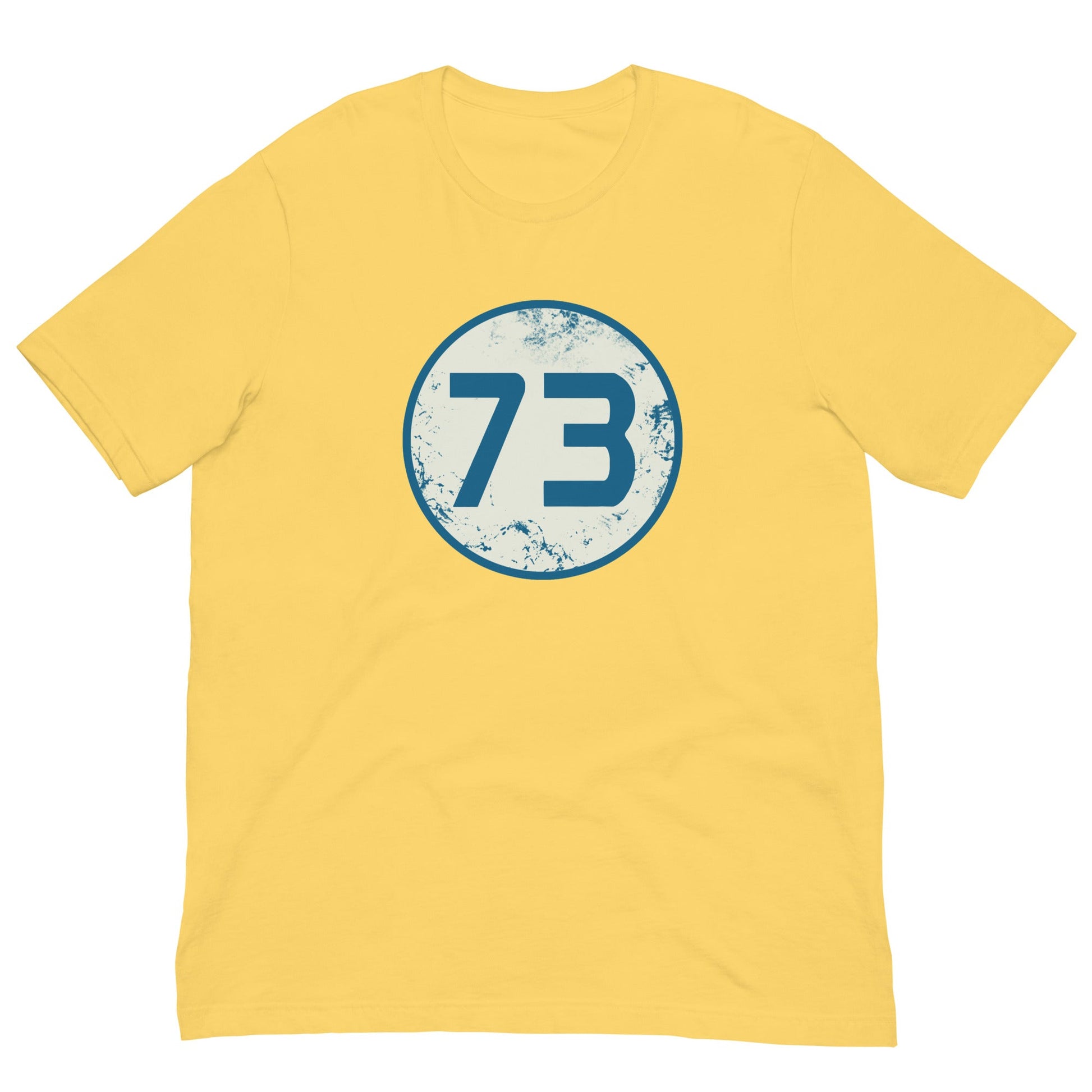 Sheldon Magic Number 73 T-shirt Yellow / S