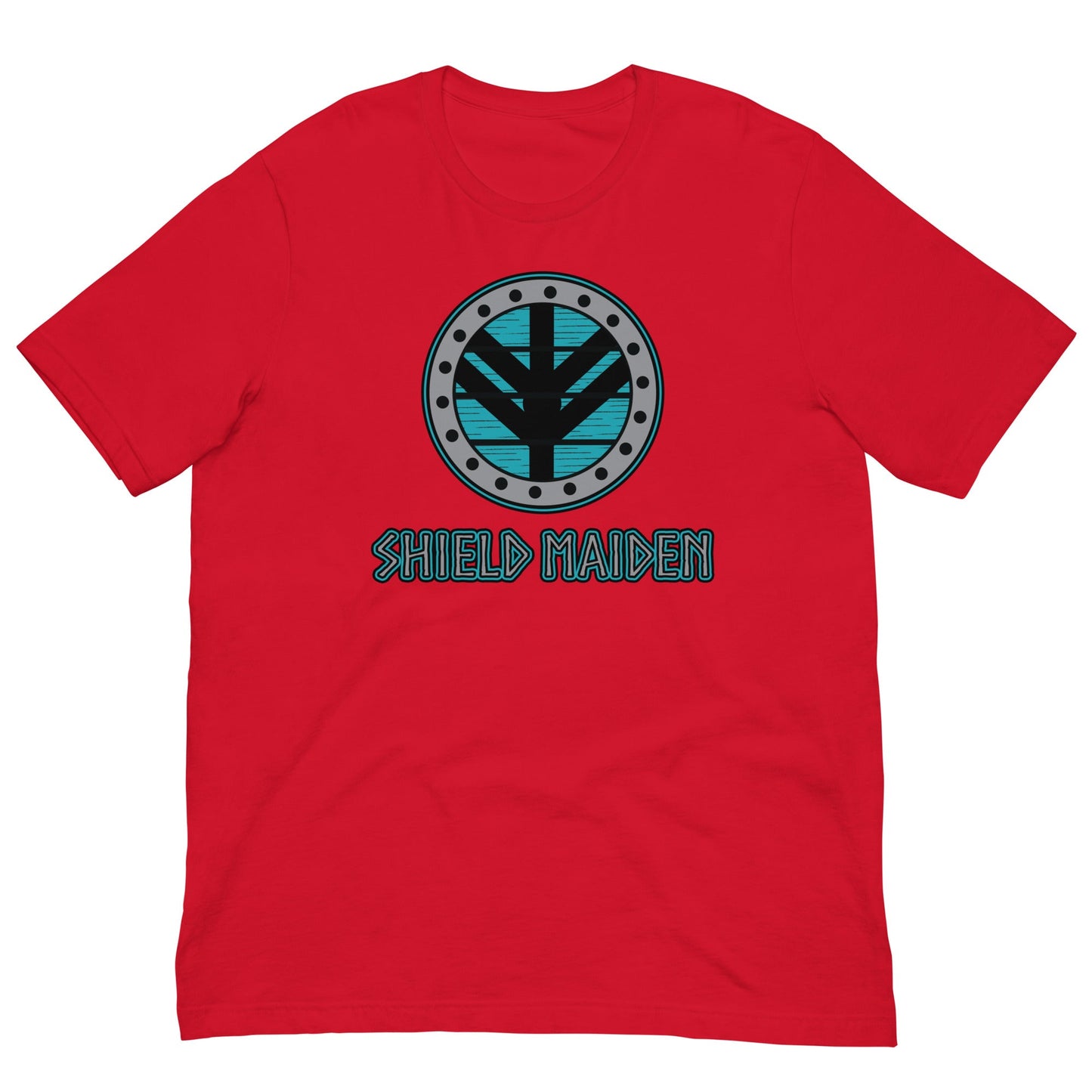 Shield maiden T-shirt Red / XS