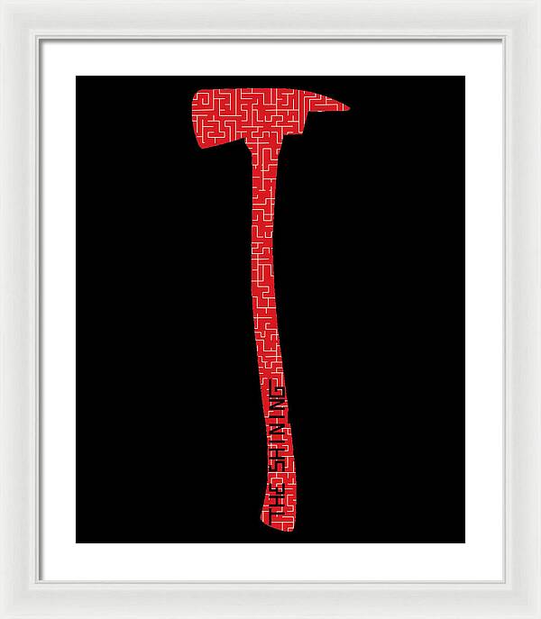 Shining Axe - Framed Print