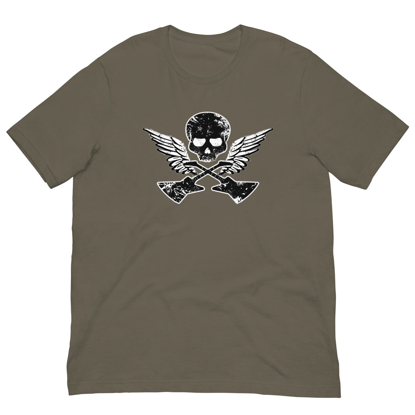 Scar Design Army / S Skull Guitar Wings T-shirt