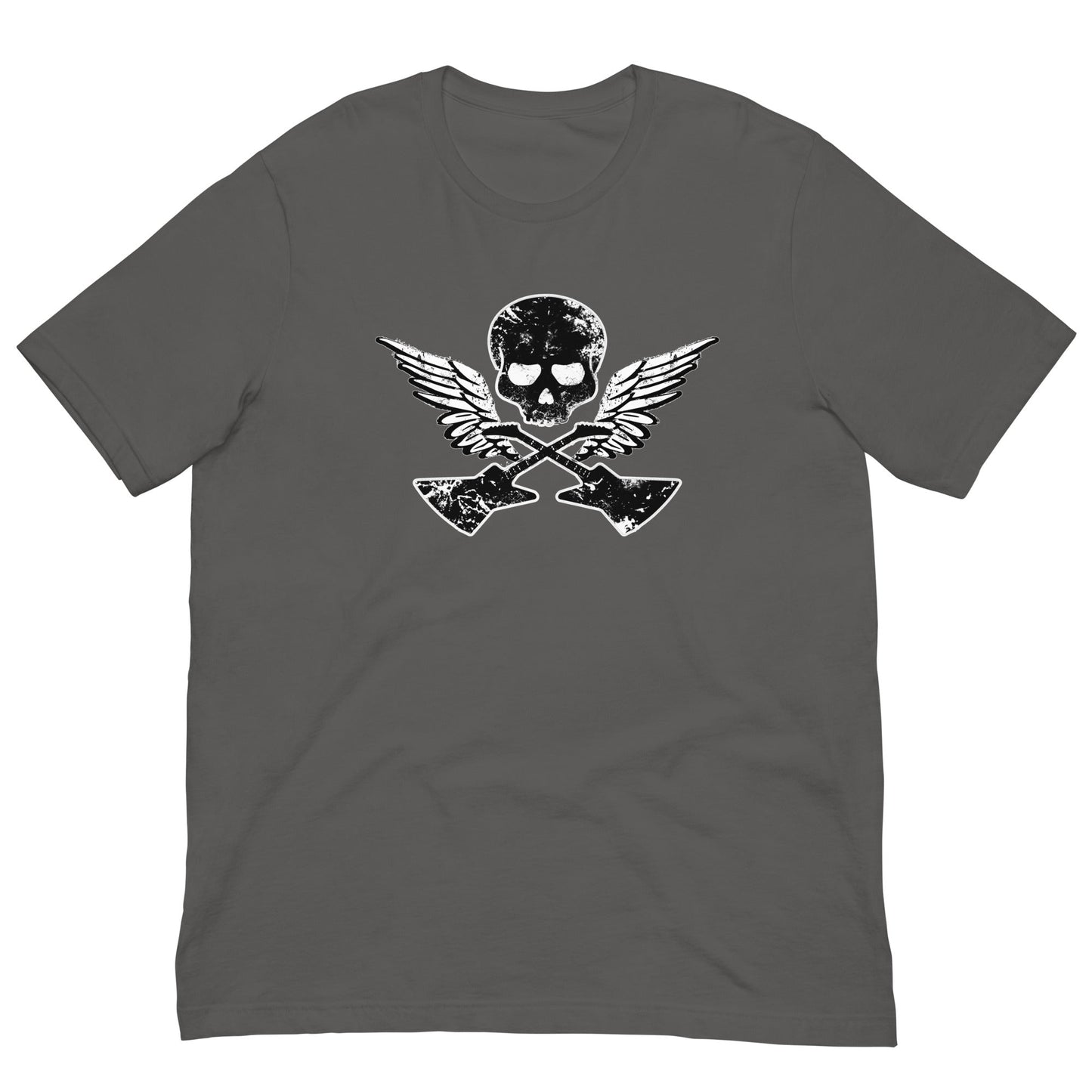 Scar Design T shirt Asphalt / S Skull Guitar Wings T-shirt