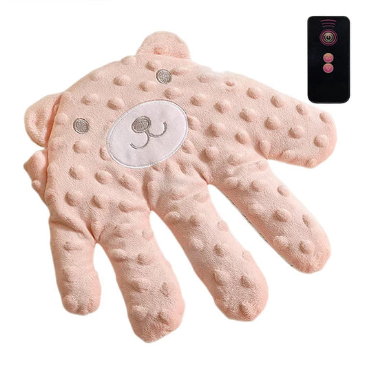 Soothing Baby Sleep Aid Pillow Babies Soothing Palms Baby Sleep Aid Infant Calming Sleeper Remote Control Hand Palms for Toddler Pink Bear