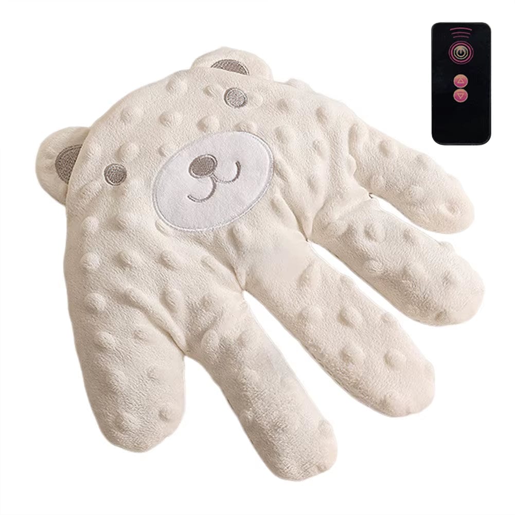 Soothing Baby Sleep Aid Pillow Babies Soothing Palms Baby Sleep Aid Infant Calming Sleeper Remote Control Hand Palms for Toddler Beige Bear