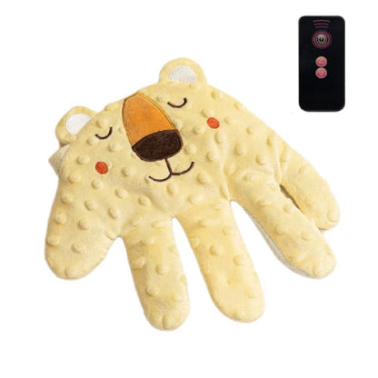 Soothing Baby Sleep Aid Pillow Babies Soothing Palms Baby Sleep Aid Infant Calming Sleeper Remote Control Hand Palms for Toddler Yellow Lion