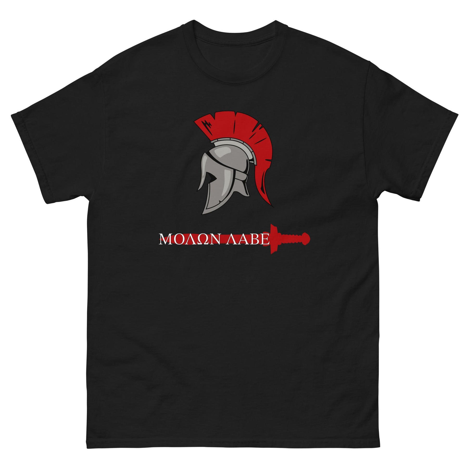 Scar Design Black / S Spartan Warrior Molon Labe T-shirt
