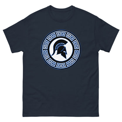 Scar Design Navy / S Spartan Warrior Shield T-shirt