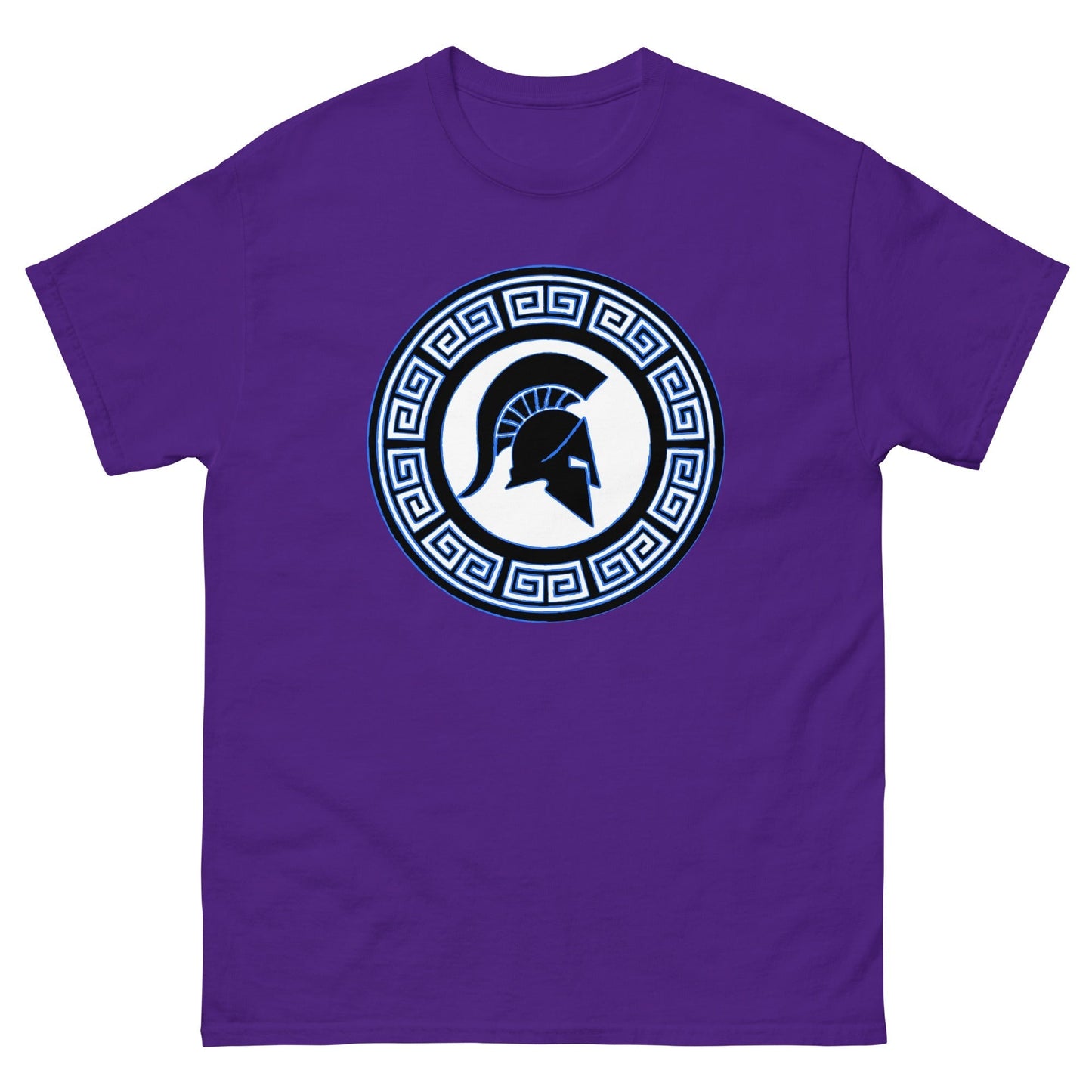 Scar Design Purple / S Spartan Warrior Shield T-shirt