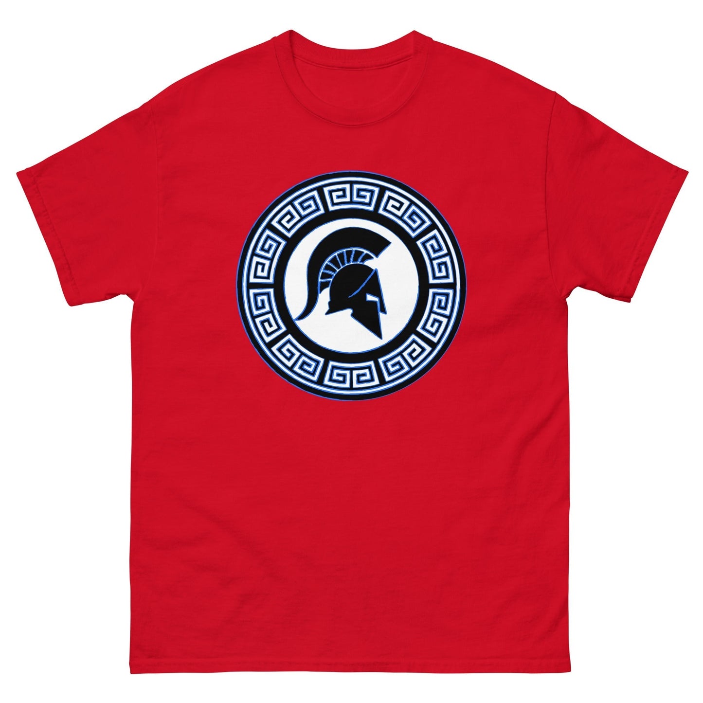 Scar Design Red / S Spartan Warrior Shield T-shirt